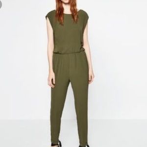 Zara Jumpsuit | Army Green | Size XS